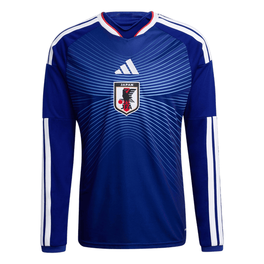 Japan Mens Home Long Sleeve Soccer Jersey World Cup 2026 Navy