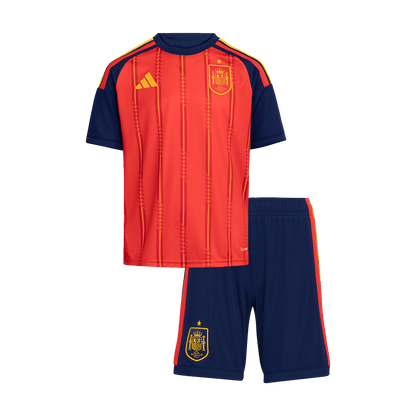 Spain Kids Home Soccer Kit World Cup 2026 Red [PREMIUM]