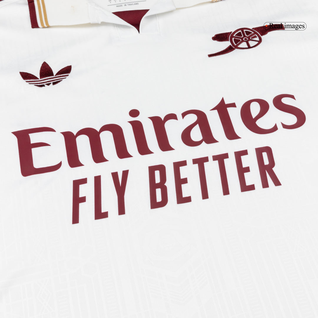 Arsenal Mens Third Away Soccer Kit 2025/26 White