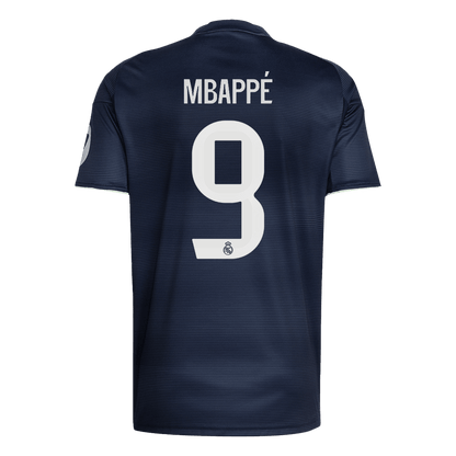 MBAPPÉ #9 Real Madrid Mens Away Soccer Jersey 2025/26 Navy [PREMIUM]