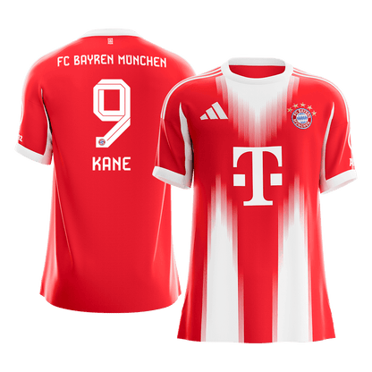 KANE #9 Bayern Munich Mens Home Soccer Jersey 2025/26 Red [PREMIUM]