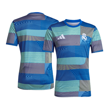 Real Madrid Mens Pre-Match Soccer Jersey 2025/26 Blue