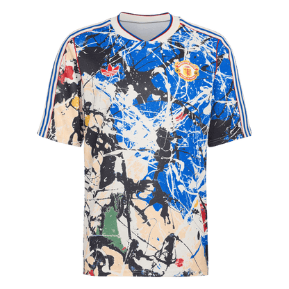 Manchester United Mens Pre-Match Soccer Jersey 2025/26 Blue