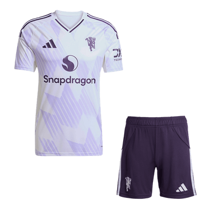 Manchester United Mens Away Soccer Kit 2025/26 White