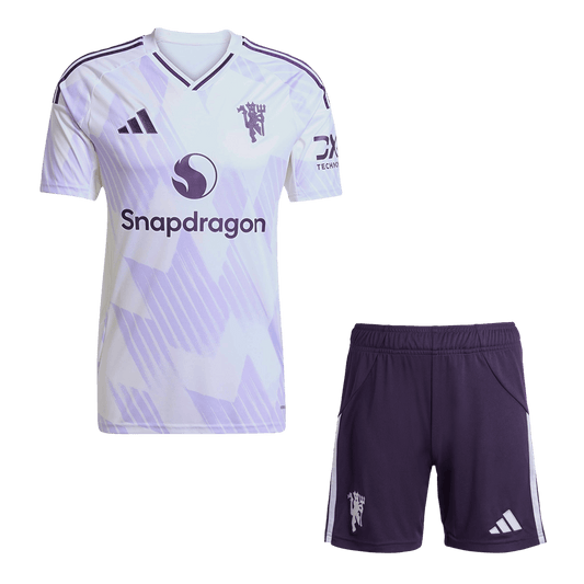 Manchester United Mens Away Soccer Kit 2025/26 White