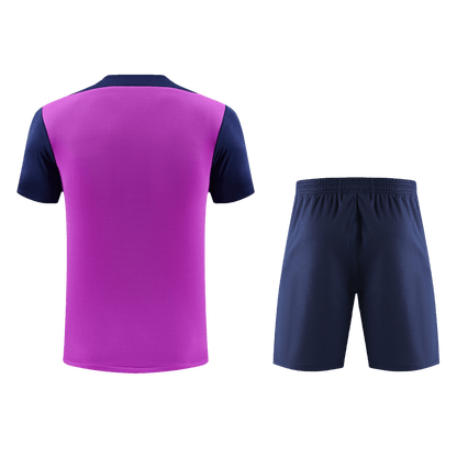 Barcelona Mens Pre-Match Soccer Kit 2025/26 Purple