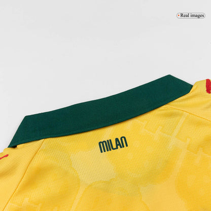 AC Milan Kids Third Away Soccer Kit 2025/26 Yellow