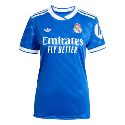 Real Madrid Womens Third Away Soccer Jersey 2025/26 Blue