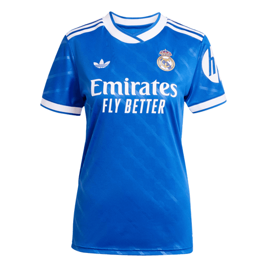 Real Madrid Womens Third Away Soccer Jersey 2025/26 Blue
