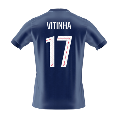 VITINHA #17 PSG Mens Home Soccer Jersey 2025/26 Navy [PREMIUM]