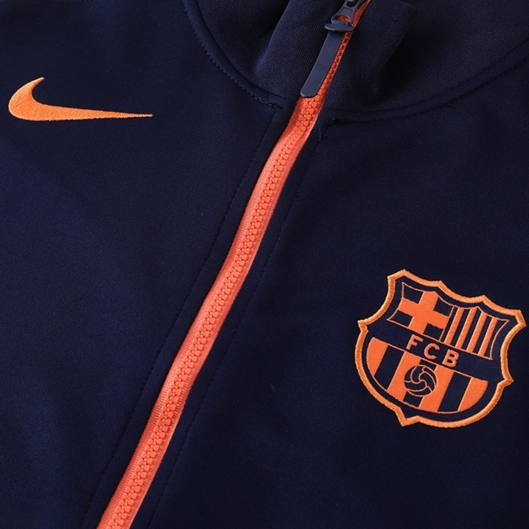 Barcelona Mens Training Jacket 2025/26 Navy&Orange