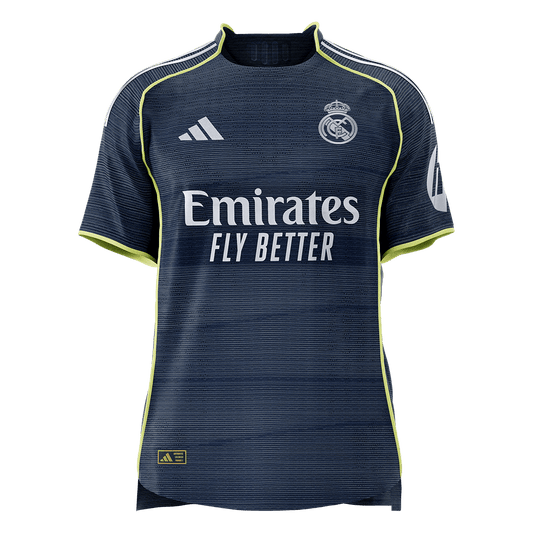Real Madrid Mens Away Soccer Jersey 2025/26 Navy - Player Version [PREMIUM]