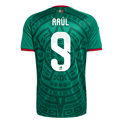 Raúl #9 Mexico Mens Home Soccer Jersey World Cup 2026 Green [PREMIUM]