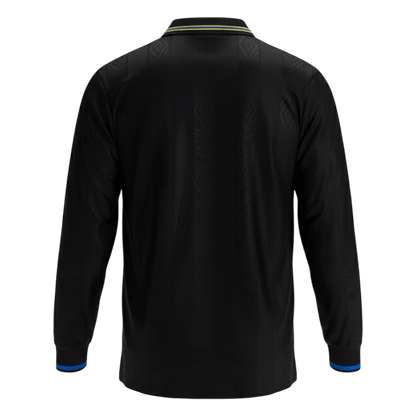 Retro Manchester United Mens Away Long Sleeve Soccer Jersey 1993/94 Black