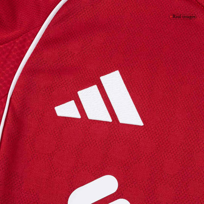 M.SALAH #11 Liverpool Mens Home Soccer Jersey 2025/26 Red - Player Version