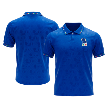Retro Italy Mens Home Soccer Jersey 1994 Blue