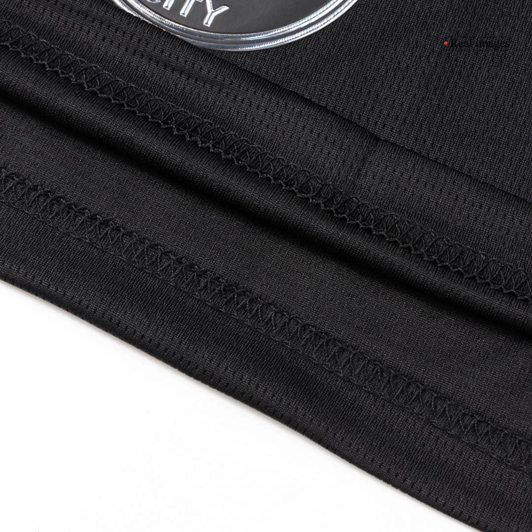 Manchester City Mens Away Soccer Full Set 2025/26 Black