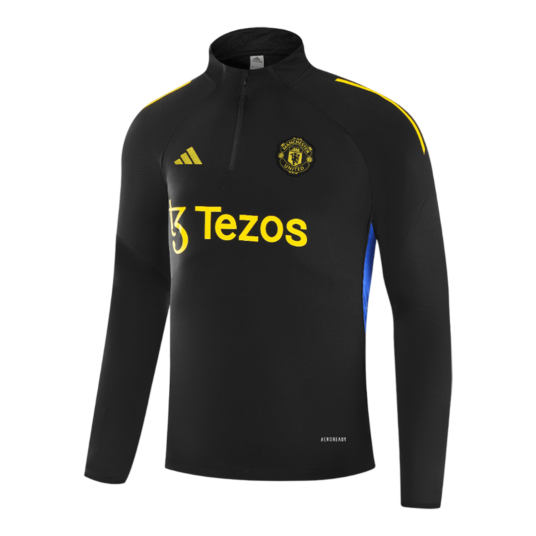 Manchester United Mens Training Tracksuit Kit 2025/26 Black