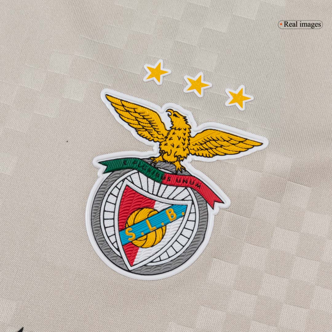 Benfica Kids Away Soccer Kit 2025/26 Beige