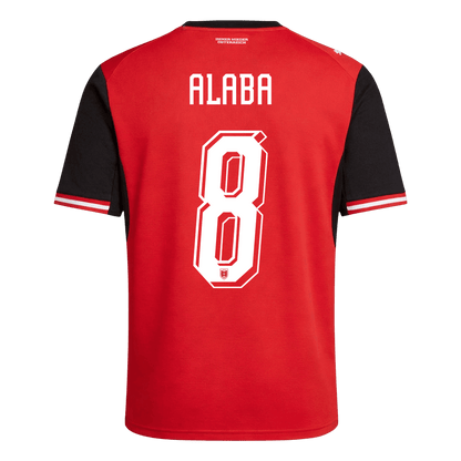 ALABA #8 Austria Mens Home Soccer Jersey World Cup 2026 Red