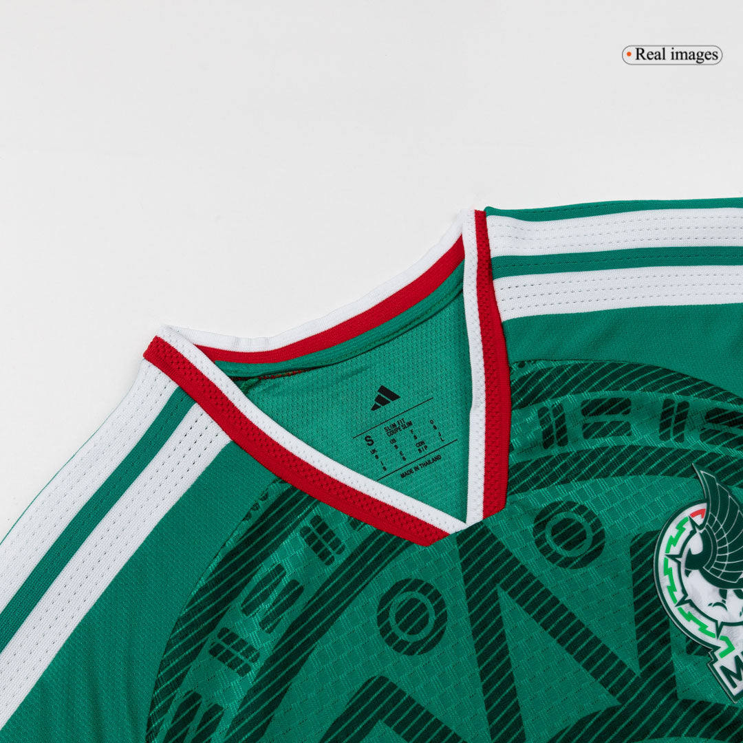 Mexico Mens Home Soccer Jersey World Cup 2026 Green - Player Version