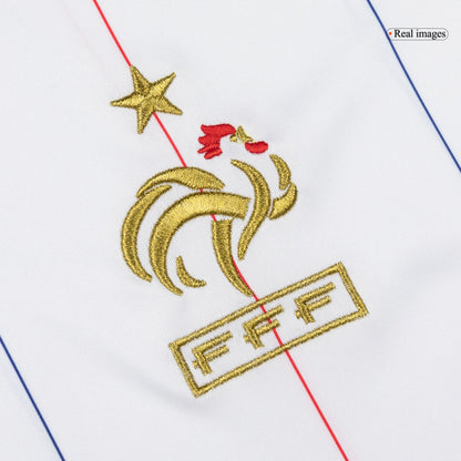 Retro France Mens Away Soccer Jersey 2010 White