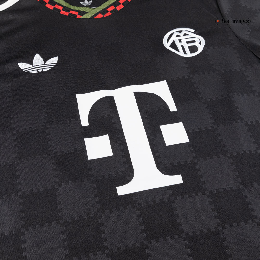 N.JACKSON #11 Bayern Munich Mens Third Away Soccer Jersey 2025/26 Black
