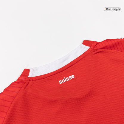 Switzerland Mens Home Soccer Jersey World Cup 2026 Red