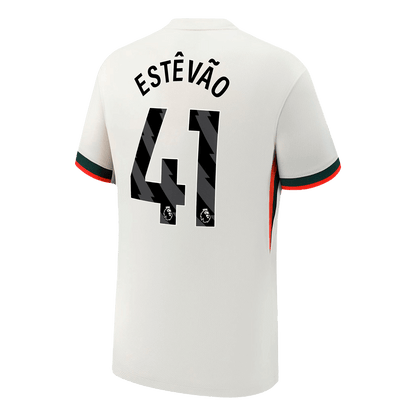 ESTÊVÃO #41 Chelsea Mens Away Soccer Jersey 2025/26 White