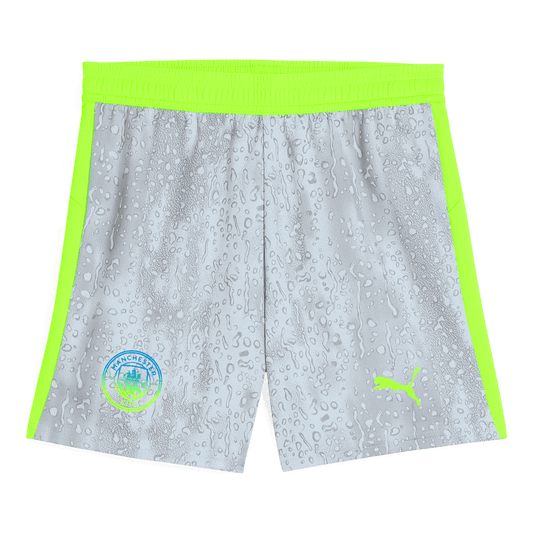 Manchester City Mens Third Away Soccer Shorts 2025/26 Gray