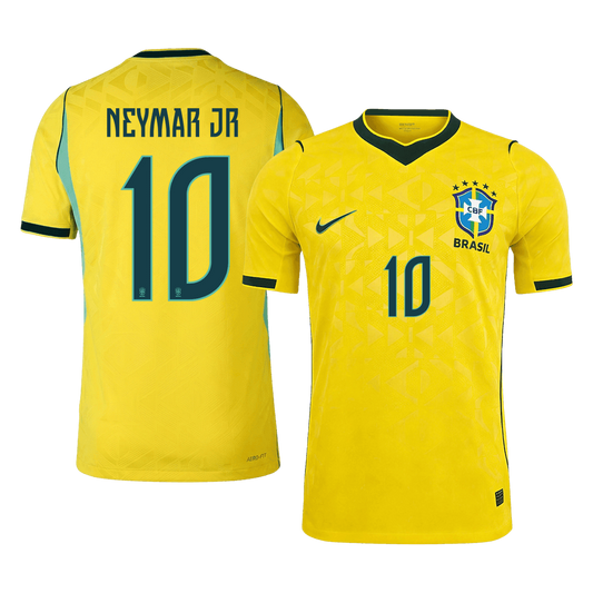 NEYMAR JR #10 Brazil Mens Home Soccer Jersey World Cup 2026 Yellow - Player Version