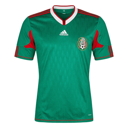 Retro Mexico Mens Home Soccer Jersey World Cup 2010 Green