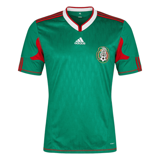 Retro Mexico Mens Home Soccer Jersey World Cup 2010 Green