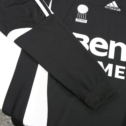 Retro SERGIO RAMOS #4 Real Madrid Mens Away Long Sleeve Soccer Jersey 2006/07 Black