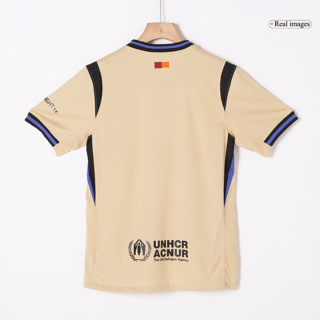 LAMINE YAMAL #10 Barcelona Mens Away Soccer Jersey 2025/26 Yellow