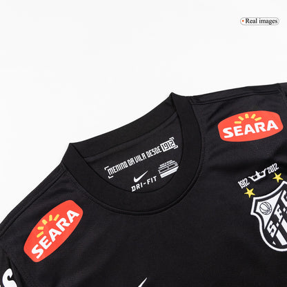 Retro Santos FC Mens Away Soccer Jersey 2011/12 Black