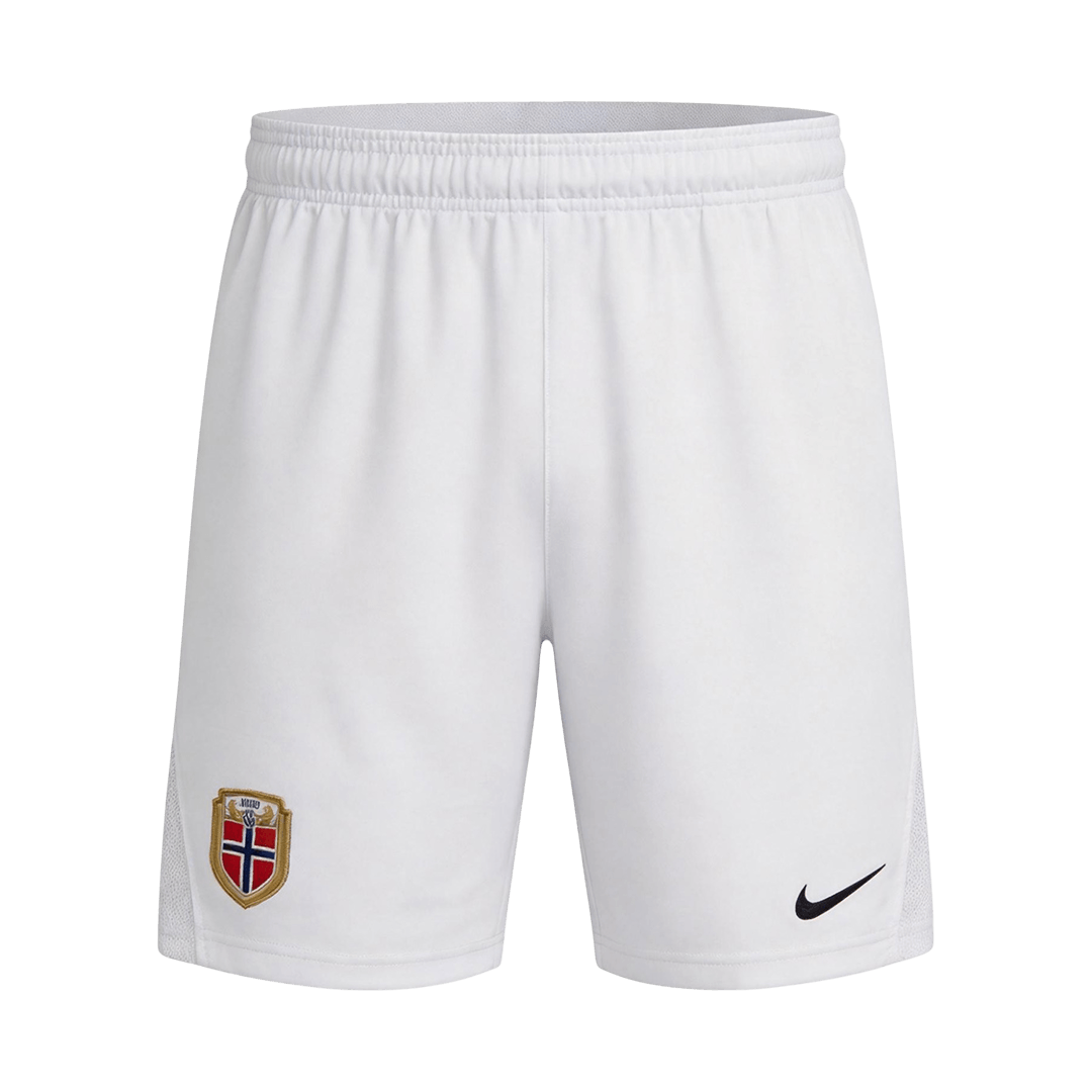Norway Mens Home Soccer Shorts World Cup 2026 White