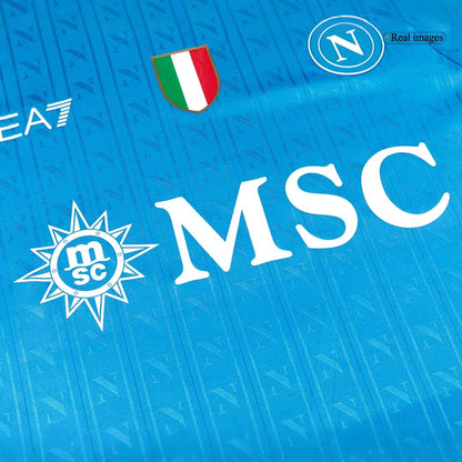 Napoli Mens Home Soccer Jersey 2025/26 Blue - Player Version