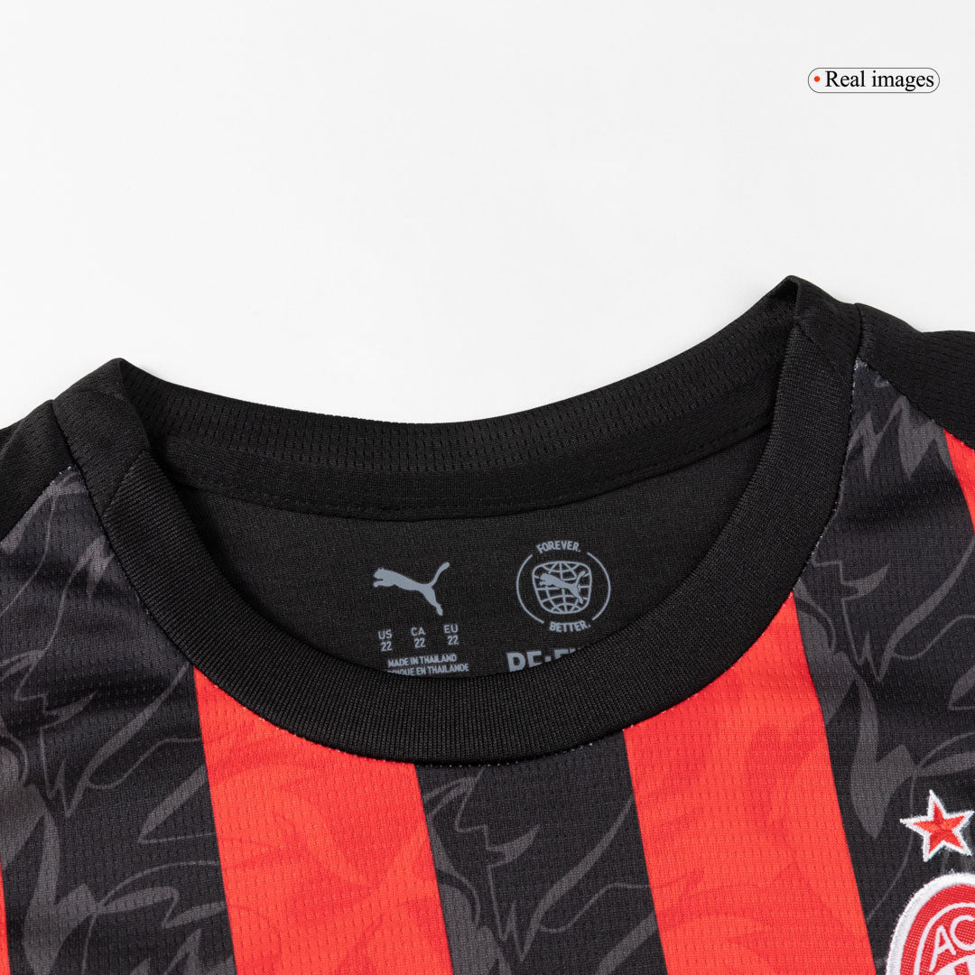 AC Milan Kids Home Soccer Full Set 2025/26 Red&Black
