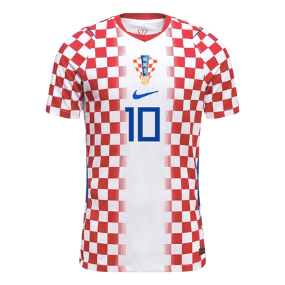 MODRIĆ #10 Croatia Mens Home Soccer Jersey World Cup 2026 Red&White - Player Version