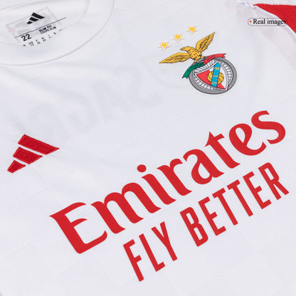 Benfica Kids Third Away Soccer Kit 2025/26 White