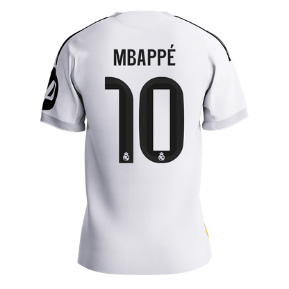 MBAPPÉ #10 Real Madrid Mens Home Soccer Jersey 2025/26 White - Player Version [PREMIUM]
