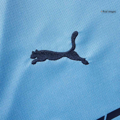 Manchester City Mens Home Long Sleeve Soccer Jersey 2025/26 Blue