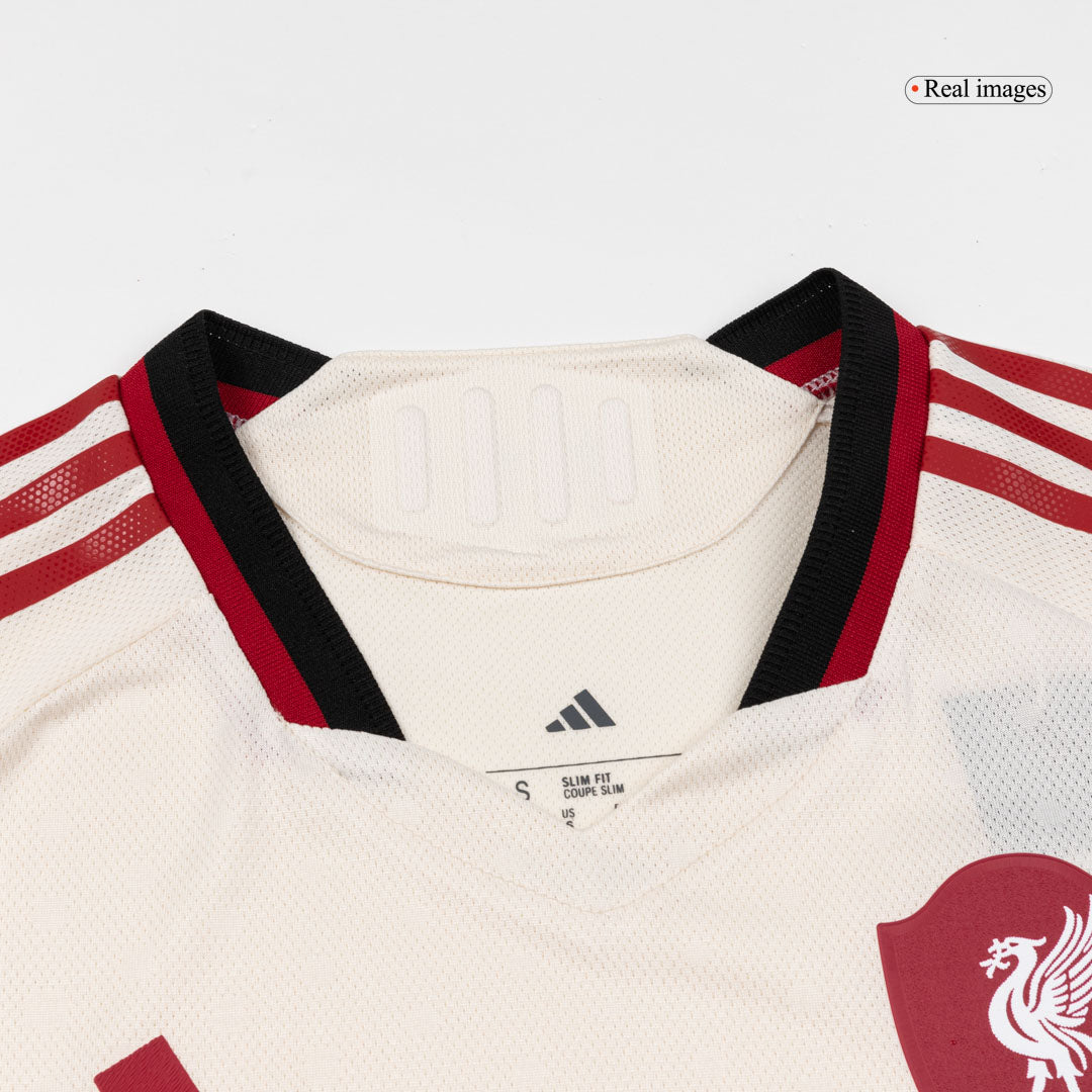 SZOBOSZLAI #8 Liverpool Mens Away Soccer Jersey 2025/26 White - Player Version