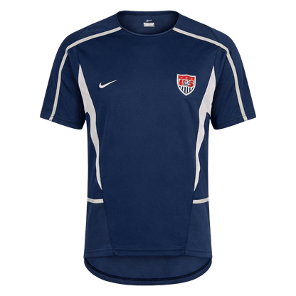 Retro USA Mens Away Soccer Jersey World Cup 2002 Navy