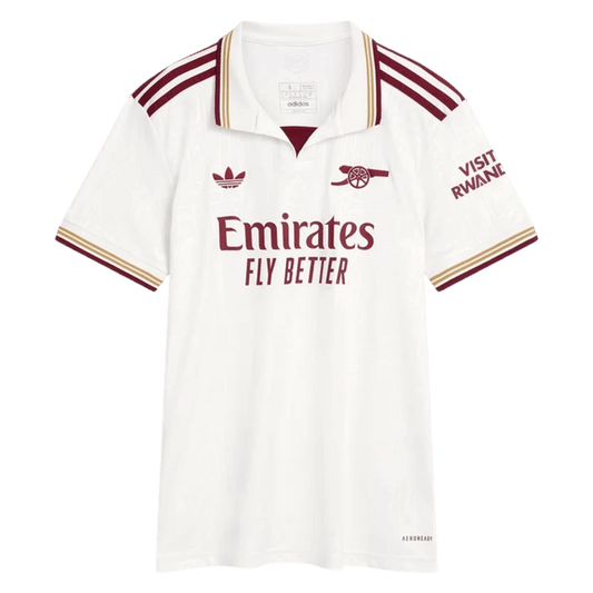 Arsenal Womens Third Away Soccer Jersey 2025/26 White