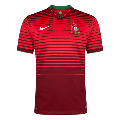 Retro Portugal Mens Special Soccer Jersey 2014 Red