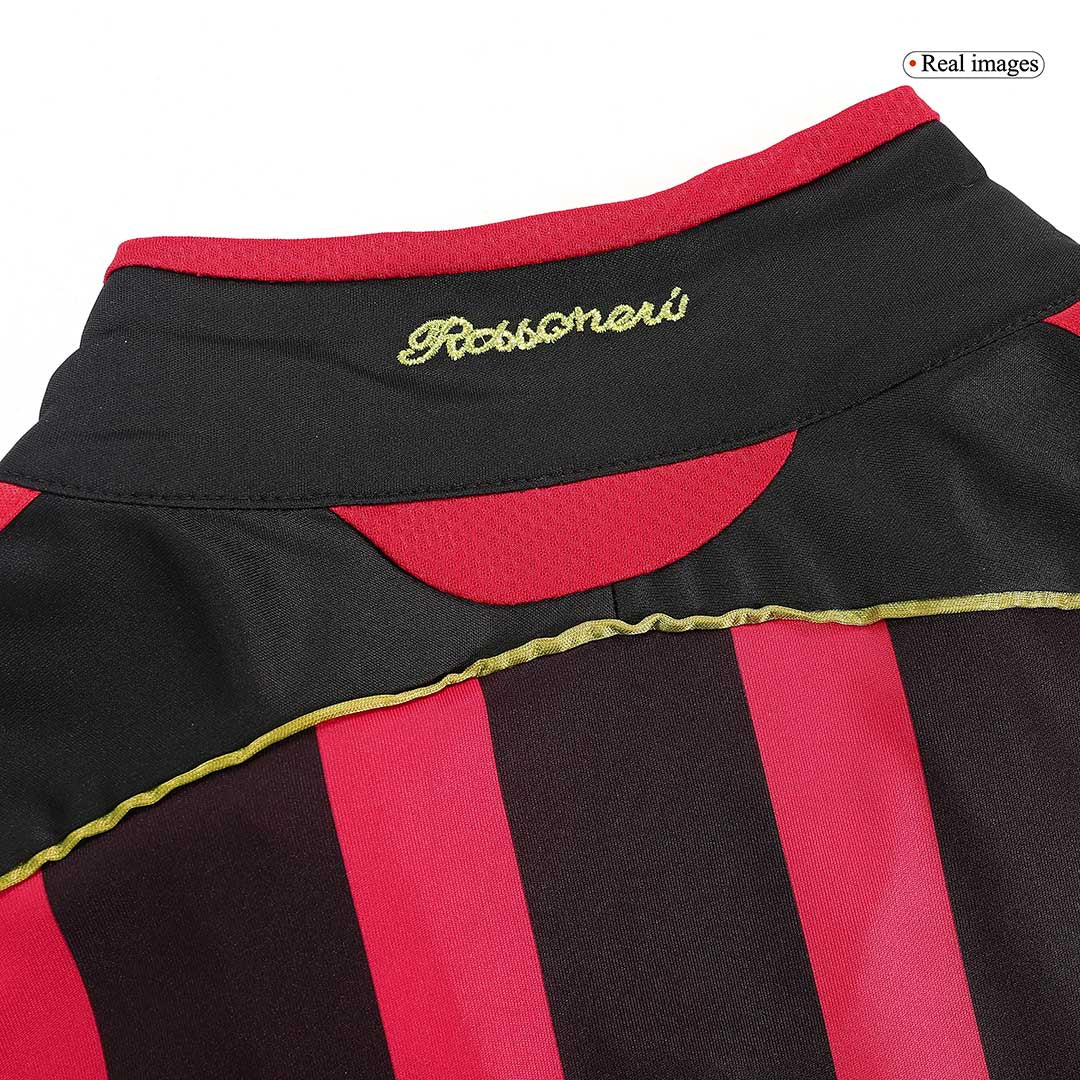 Retro MALDINI #3 AC Milan Mens Home Soccer Jersey 2006/07 Red&Black