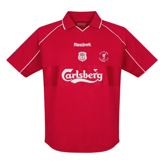 Retro Liverpool Mens Home Soccer Jersey 2000/01 Red