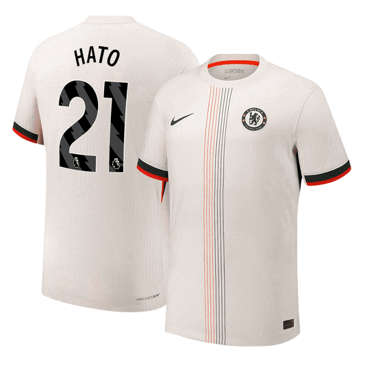 HATO #21 Chelsea Mens Away Soccer Jersey 2025/26 White - Player Version